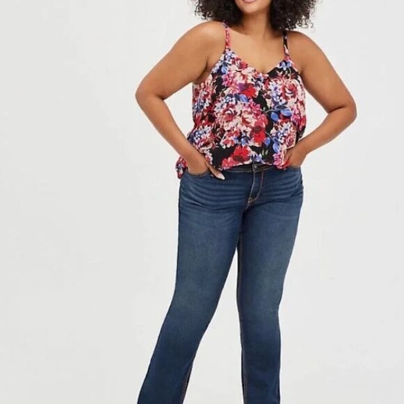 TORRID | Sophie Floral Chiffon Swing Cami Tank Top | Sz. 5X - Picture 2 of 9